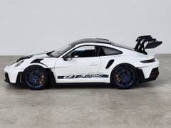 Xe mô hình Porsche 911 GT3 RS 2022 1:18 Norev (Trắng Mâm Xanh)
