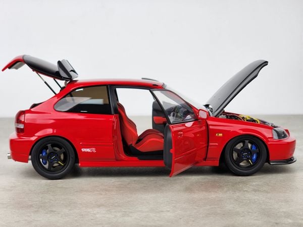 Xe mô hình Honda Civic Type R(EK9) 1:18 MotorHelix (Đỏ Carbon)