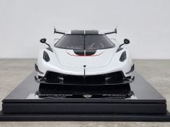 Koenigsegg Jesko Attack Battle Gray 1:18 Frontiart (Trắng viền đỏ)