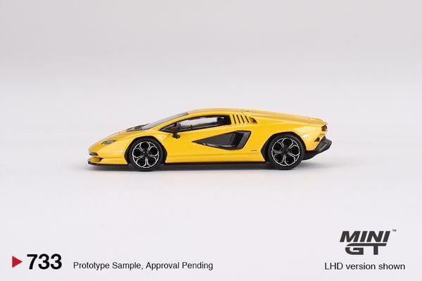 Xe Mô Hình Lamborghini Countach LPI 800-4 1:64 MiniGT ( Yellow )
