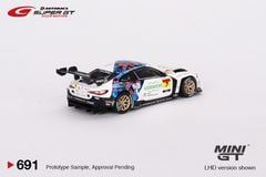 Xe Mô Hình BMW M4 GT3 Studie 1:64 MiniGT ( Trắng #7 )