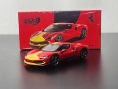 Xe Mô Hình Ferrari 296 GTB Assetto Fiorano Rosso Corsa 1:64 Minigt x BBR ( Đỏ )