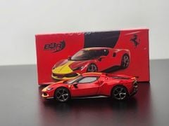 Xe Mô Hình Ferrari 296 GTB Assetto Fiorano Rosso Corsa 1:64 Minigt x BBR ( Đỏ )