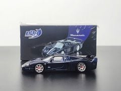 Xe Mô Hình Maserratti MC12 Stradale 1:64 Minigt x BBR ( Blue Metallic )