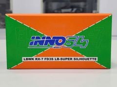 Xe Mô Hình Mazda RX-7 FD3S LBWK LB-Super Sihouette Tokyo 2024 1:64 INNO ( Xanh & Cam )
