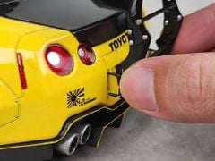 Xe Mô Hình Nissan GT-R (R35) Liberty Walk Body Kit 2.0 1:18 Solido (Yellow)