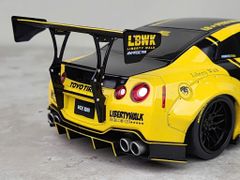 Xe Mô Hình Nissan GT-R (R35) Liberty Walk Body Kit 2.0 1:18 Solido (Yellow)