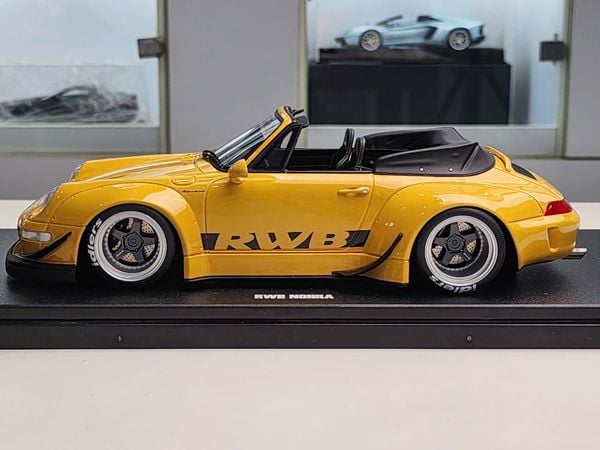 Xe Mô Hình RWB Bodykit NohraYellow 2023 1:18 GT Spirit