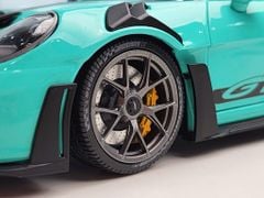 Xe Mô Hình Porsche 911 (992) Gt3Rs Green +Dark Silver Wheels 2024 1:18 MINICHAMPS