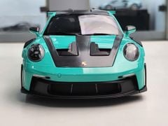 Xe Mô Hình Porsche 911 (992) Gt3Rs Green +Dark Silver Wheels 2024 1:18 MINICHAMPS