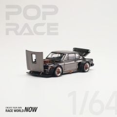 Xe Mô Hình Nissan Skyline GT-R V8 Drift Hakosuka 1:64 Pop race (Dark Chrome)