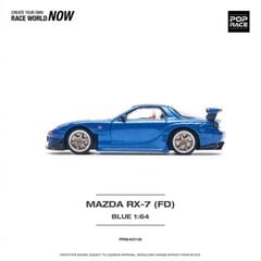 Xe Mô Hình Mazda RX-7 FD3S RE-AMEMIYA 1:64 1:64 Pop Race ( Metallic Blue )