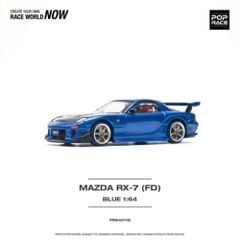 Xe Mô Hình Mazda RX-7 FD3S RE-AMEMIYA 1:64 1:64 Pop Race ( Metallic Blue )