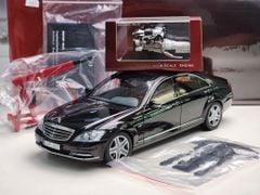 Xe Mô Hình Benz S-Class S600L 1:18 MotorHelix ( Obsidian Black / Brown )