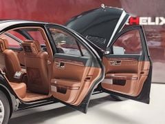 Xe Mô Hình Benz S-Class S600L 1:18 MotorHelix ( Obsidian Black / Brown )