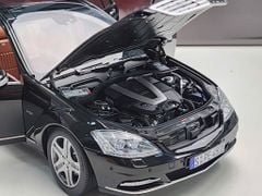 Xe Mô Hình Benz S-Class S600L 1:18 MotorHelix ( Obsidian Black / Brown )