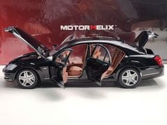 Xe Mô Hình Benz S-Class S600L 1:18 MotorHelix ( Obsidian Black / Brown )