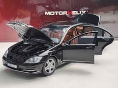 Xe Mô Hình Benz S-Class S600L 1:18 MotorHelix ( Obsidian Black / Brown )