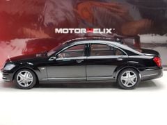 Xe Mô Hình Benz S-Class S600L 1:18 MotorHelix ( Obsidian Black / Brown )