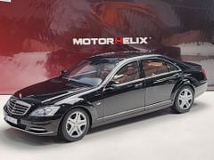 Xe Mô Hình Benz S-Class S600L 1:18 MotorHelix ( Obsidian Black / Brown )