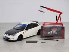 Xe Mô Hình Honda Civic Type R (EK9) 1:18 Motor Helix (Spoon Chapion Ship-White-SW388 Spoon)