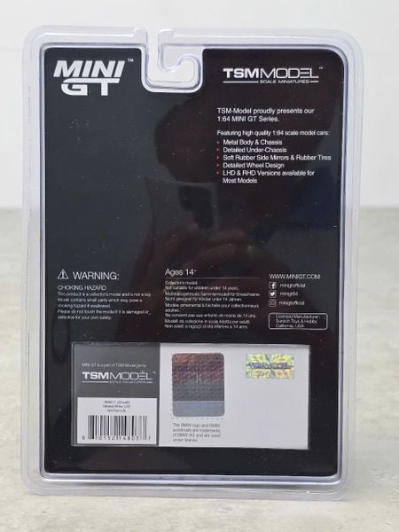 Xe Mô Hình BMW i7 xDrive60 Mineral 1:64 MiniGT ( White/ Blister Backaging )