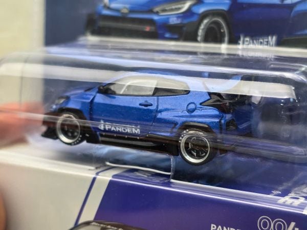 Xe Mô Hình Toyota Pandem GR Yaris 1:64 Pop Race ( Metallic Blue - Bản Car )