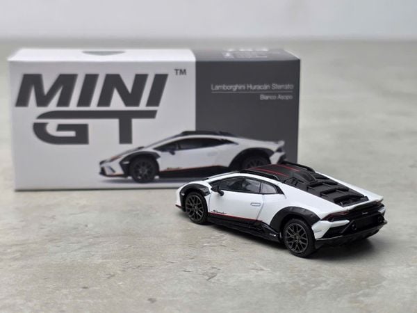 Xe Mô Hình Lamborghini Huracan Sterrato 1:64 MiniGT (Bianco Asopo)