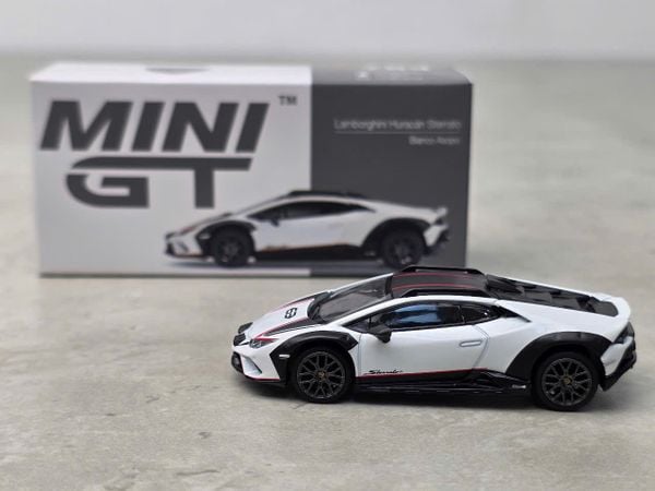 Xe Mô Hình Lamborghini Huracan Sterrato 1:64 MiniGT (Bianco Asopo)