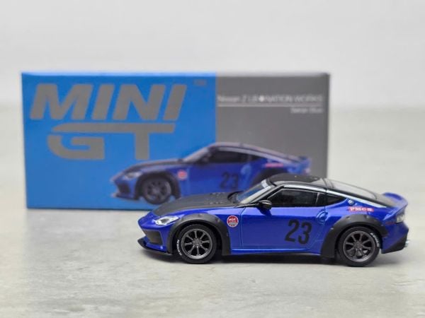 Xe Mô Hình Nissan Z LB*Nation Works 1:64 MiniGT ( Blue )
