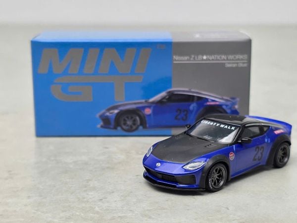 Xe Mô Hình Nissan Z LB*Nation Works 1:64 MiniGT ( Blue )
