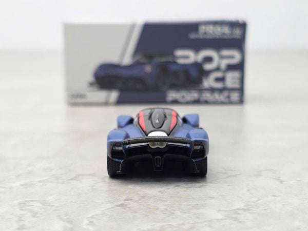 Xe Mô Hình Aston Martin Valkyrie Satin Marina 1:64 Pop Race