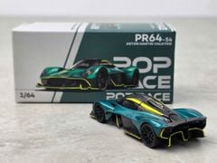 Xe Mô Hình Aston Martin Valkyrie 1:64 Popace ( Green )