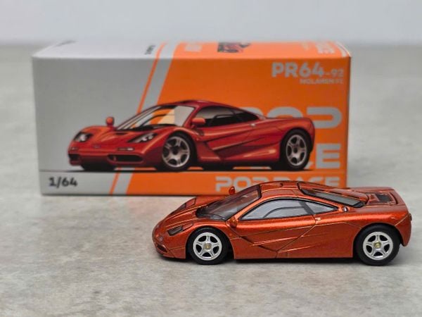 Xe Mô Hình McLaren F1 1:64 PopRace ( Orange )