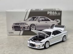 Xe Mô Hình Nissan GT-R R33 Nismo 400R 1:64 PopRace ( White )