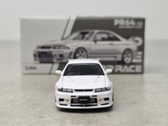 Xe Mô Hình Nissan GT-R R33 Nismo 400R 1:64 PopRace ( White )