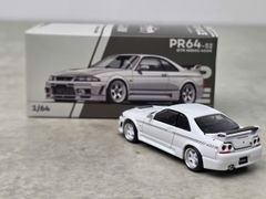 Xe Mô Hình Nissan GT-R R33 Nismo 400R 1:64 PopRace ( White )