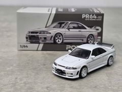 Xe Mô Hình Nissan GT-R R33 Nismo 400R 1:64 PopRace ( White )