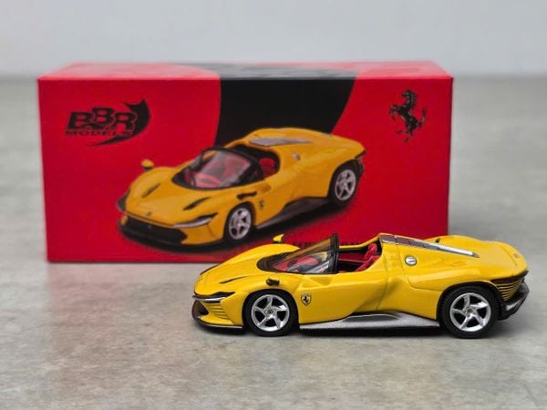 Xe Mô Hình Ferrari Daytona SP3 Giallo Modena 1:64 Minigt x BBR