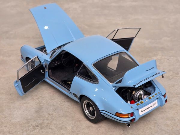 Xe Mô Hình Porsche 911 Carrera 2.7 RS 1:18 Autoart ( Gulf Blue / Black STripes )