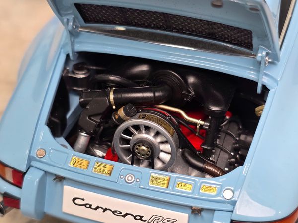 Xe Mô Hình Porsche 911 Carrera 2.7 RS 1:18 Autoart ( Gulf Blue / Black STripes )