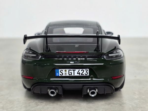 Xe Mô Hình Porsche Cayman GT4 RS 2023 Weissach Pack 1:18 Norev (Brewster Green)