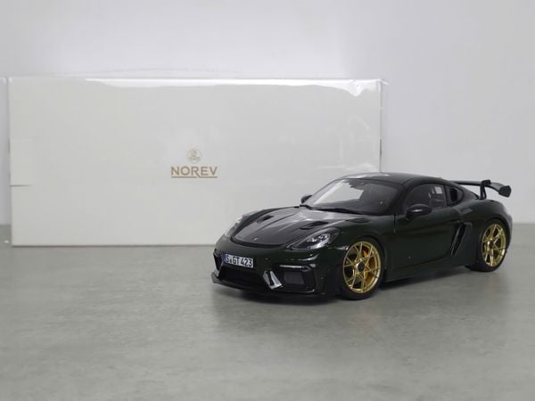 Xe Mô Hình Porsche Cayman GT4 RS 2023 Weissach Pack 1:18 Norev (Brewster Green)