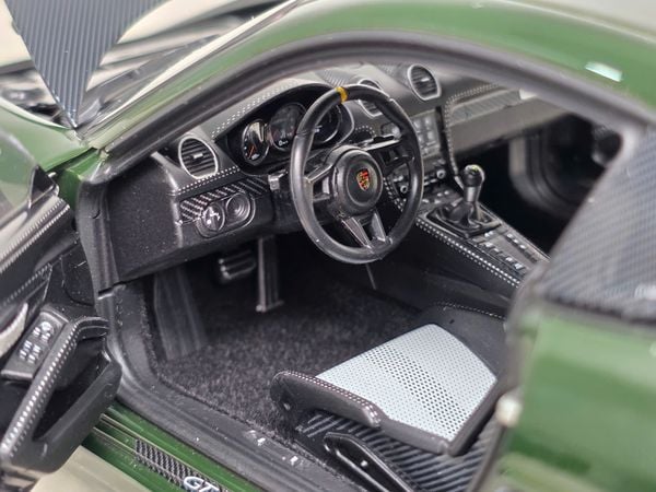 Xe Mô Hình Porsche Cayman GT4 RS 2023 Weissach Pack 1:18 Norev (Brewster Green)