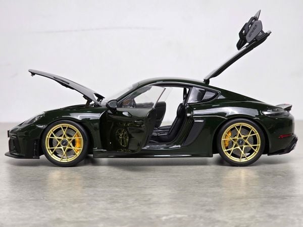 Xe Mô Hình Porsche Cayman GT4 RS 2023 Weissach Pack 1:18 Norev (Brewster Green)