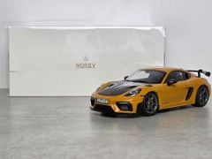 Xe Mô Hình Porsche Cayman GT4 RS 2023 Weissach Pack 1:18 Norev (Bahama Yellow)