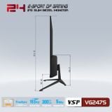  MÀN HÌNH VSP ESPORT FHD 24INCH - VG247S IPS 165Hz GAMING 