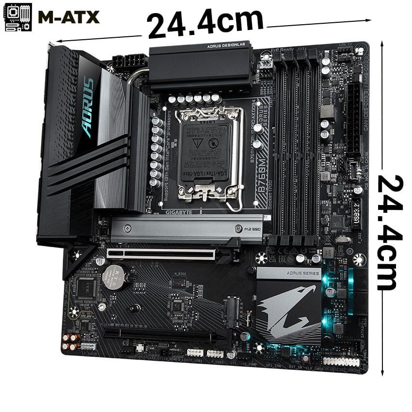  MAINBOARD GIGABYTE B760M AORUS PRO AX DDR4 
