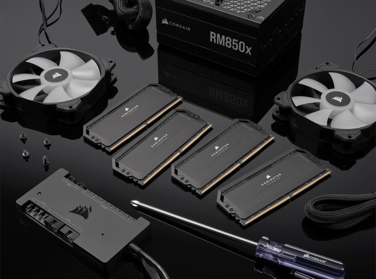 RAM CORSAIR DOMINATOR PLATINUM RGB BLACK 64GB (2X32GB) DDR5 5600MHZ