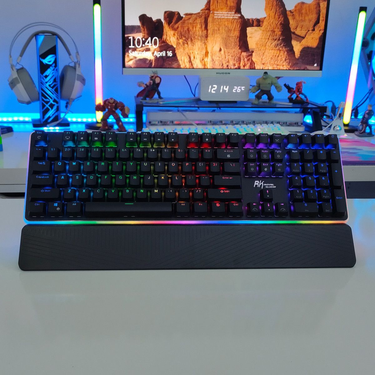  BÀN PHÍM CƠ ROYAL KLUDGE RK918 PRO ĐEN RED SWITCH 